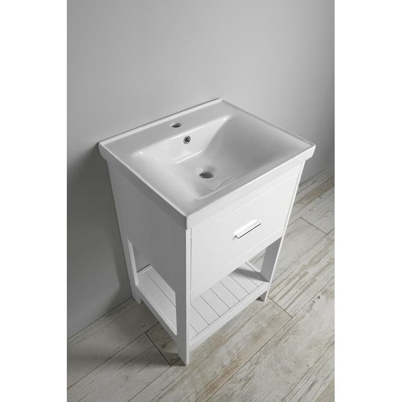 AQUALINE - ETIDE umývadlová skrinka 51,5x85x44 cm, matná biela ET515 2
