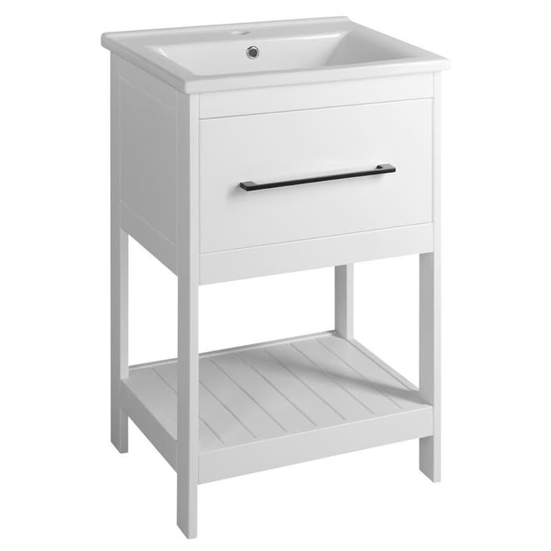 AQUALINE - ETIDE umývadlová skrinka 51,5x85x44 cm, matná biela ET515 4