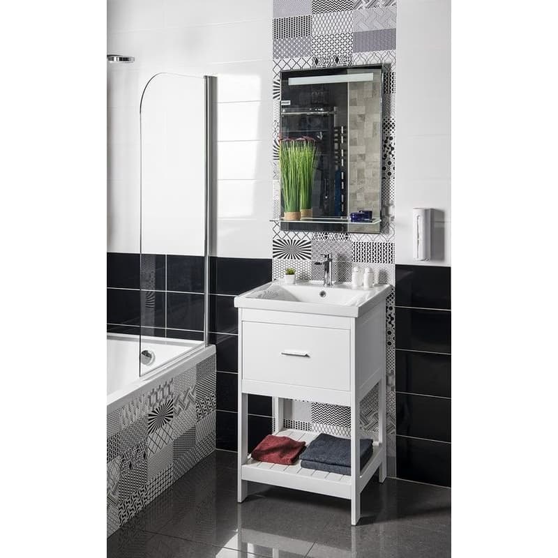 AQUALINE - ETIDE umývadlová skrinka 51,5x85x44 cm, matná biela ET515 6