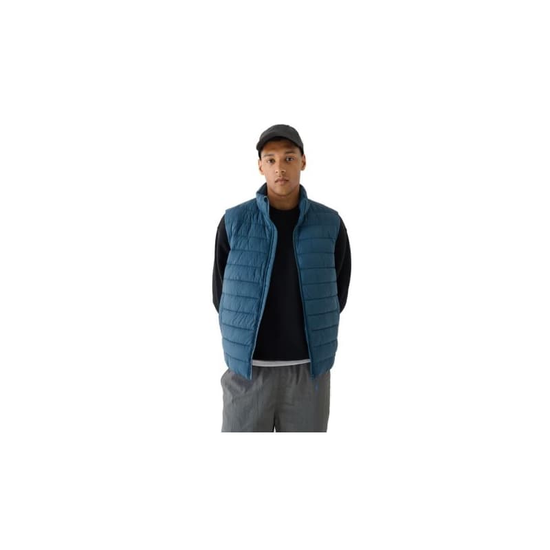 Pánska vesta 4F VEST JACKET-WAW24TVJAM145-46S-TEAL 1