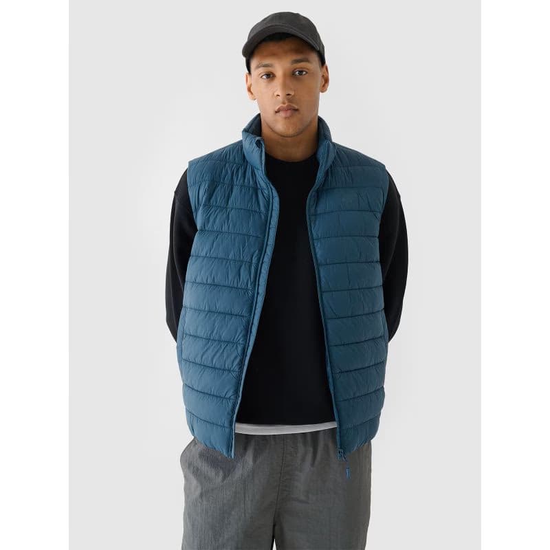 Pánska vesta 4F VEST JACKET-WAW24TVJAM145-46S-TEAL 2