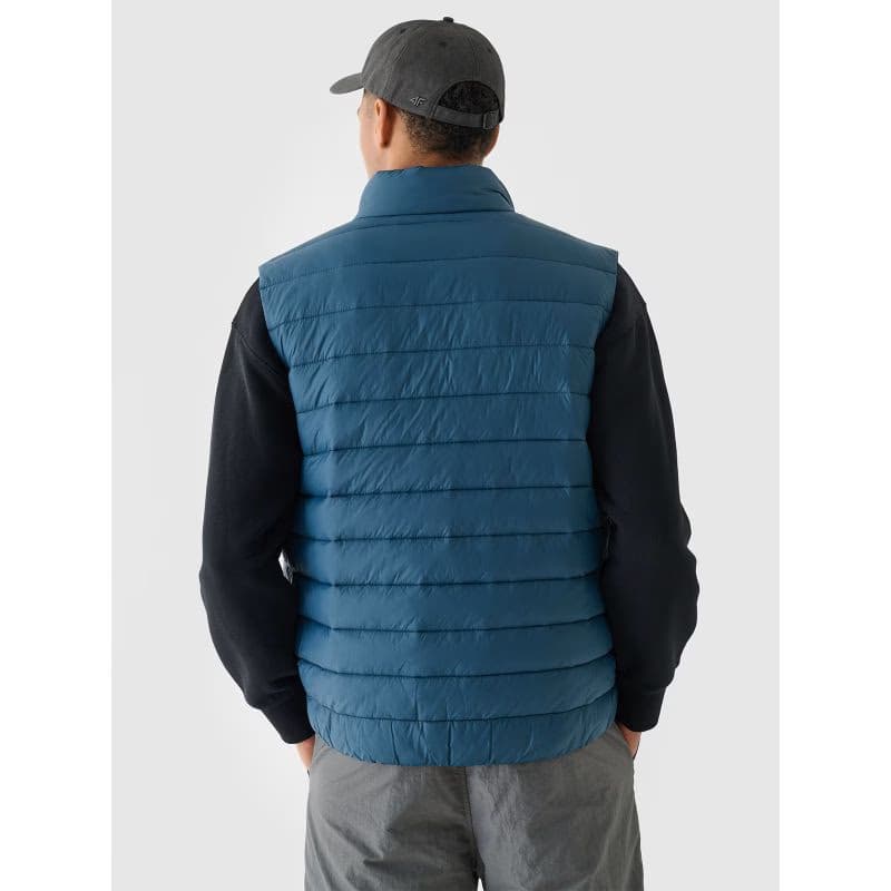 Pánska vesta 4F VEST JACKET-WAW24TVJAM145-46S-TEAL 3