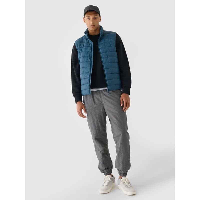 Pánska vesta 4F VEST JACKET-WAW24TVJAM145-46S-TEAL 4