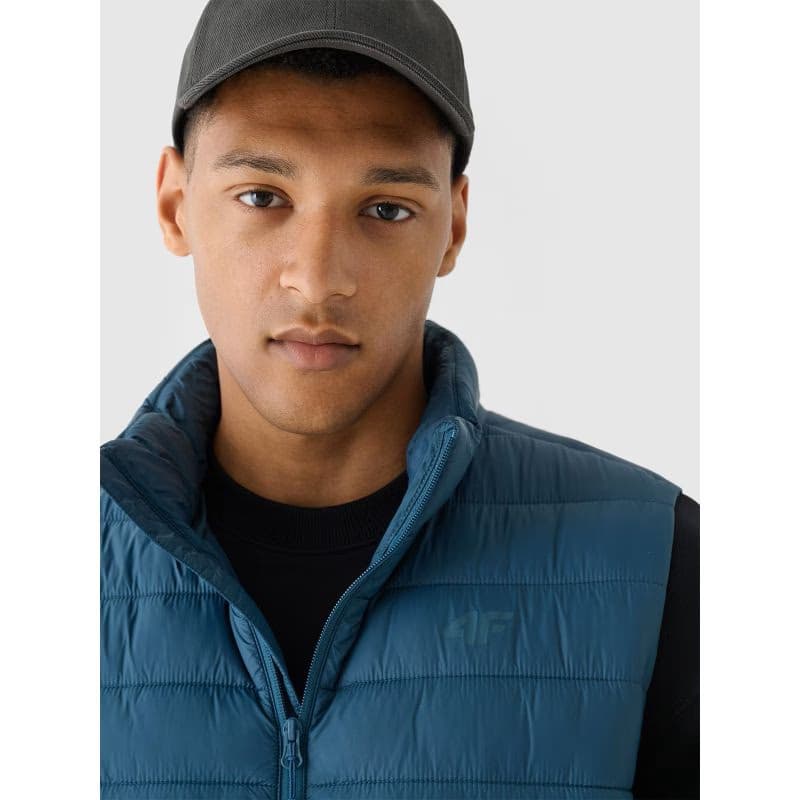 Pánska vesta 4F VEST JACKET-WAW24TVJAM145-46S-TEAL 6