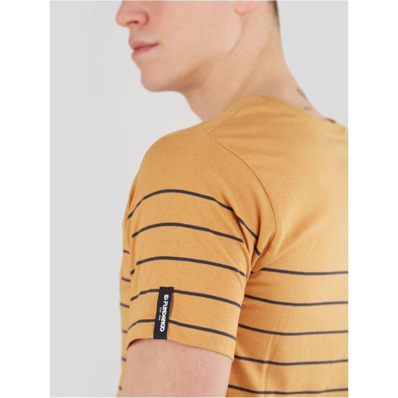 Pánske tričko s krátkym rukávom FUNDANGO Jaggy Pocket T-shirt-614-cinnamon 3