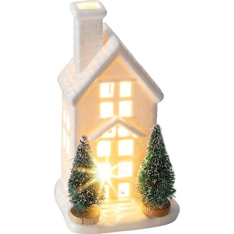 RXL 392 Porcelán domček LED 15 cm RETLUX 5