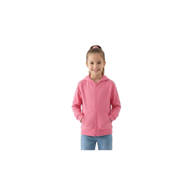 Dievčenská mikina so zipsom 4F JUNIOR SWEATSHIRT F2322-54S-PINK 1