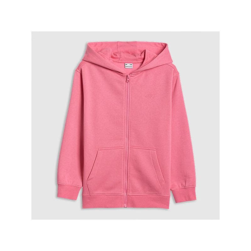 Dievčenská mikina so zipsom 4F JUNIOR SWEATSHIRT F2322-54S-PINK 3