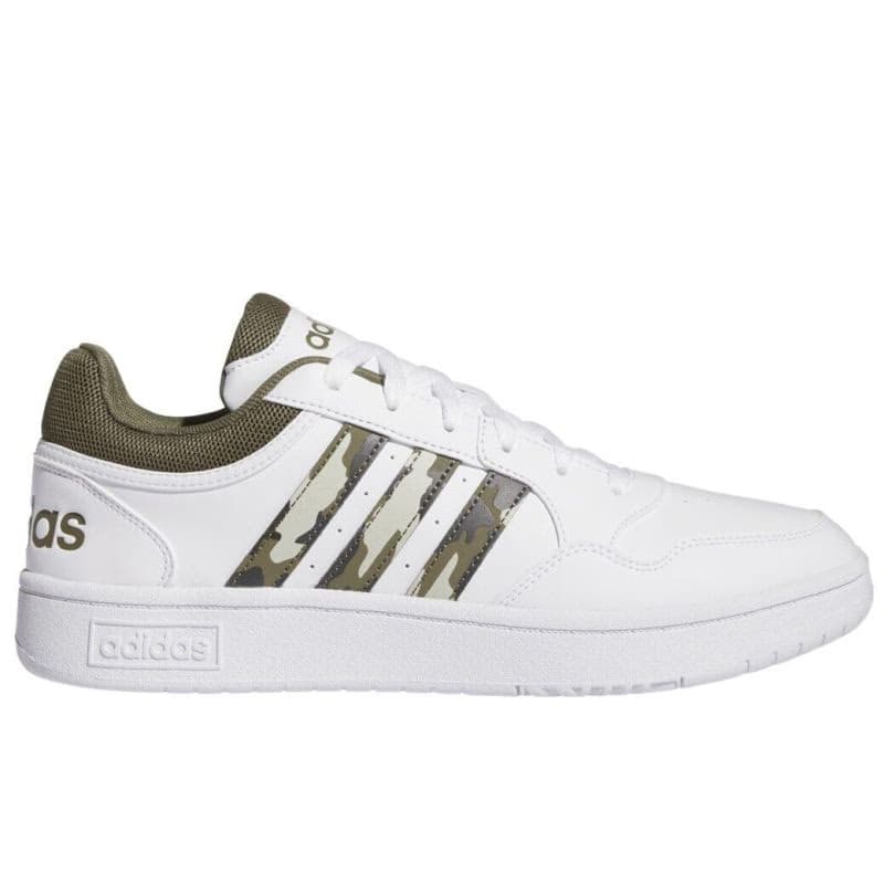 Pánska rekreačná obuv ADIDAS Hoops 3.0 cloud white olive strata grey two 2