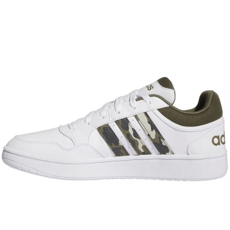 Pánska rekreačná obuv ADIDAS Hoops 3.0 cloud white olive strata grey two 3