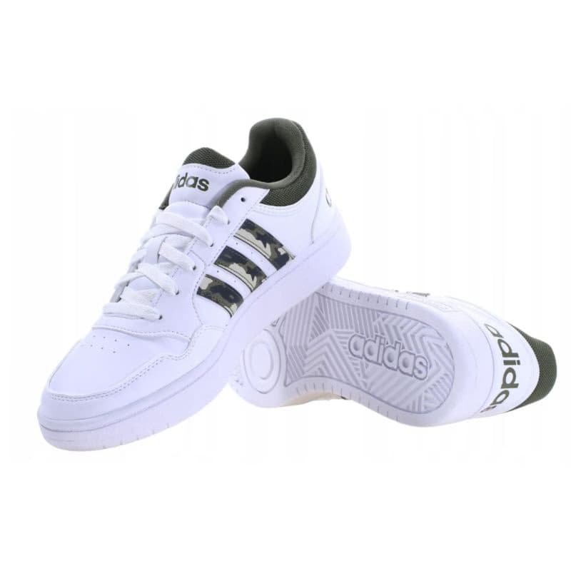 Pánska rekreačná obuv ADIDAS Hoops 3.0 cloud white olive strata grey two 4