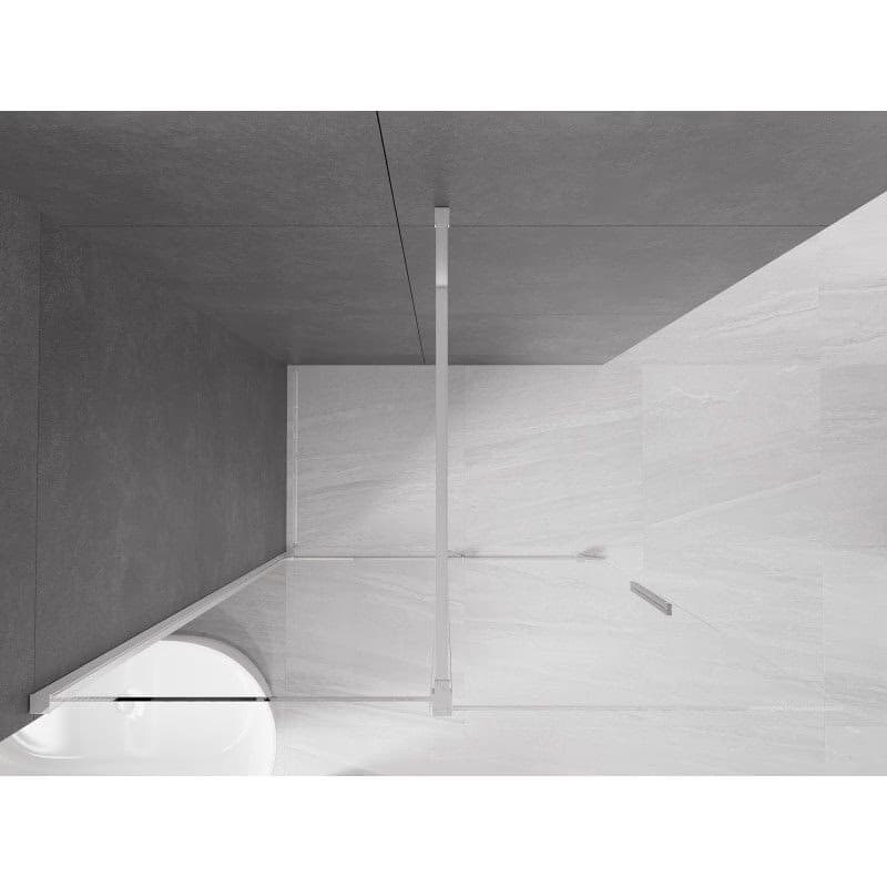 MEXEN/S - Velár posuvné sprchové dvere Walk-in 140, transparent, chróm 871-140-000-03-01 6