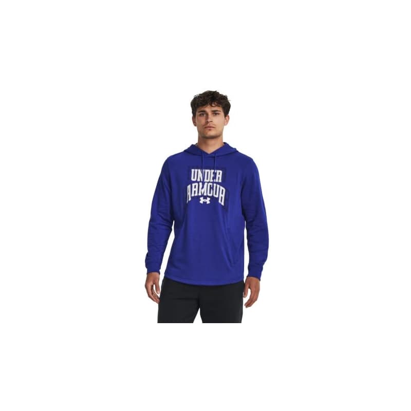 Pánska mikina s kapucňou UNDER ARMOUR UA Rival Terry Graphic HD-BLU