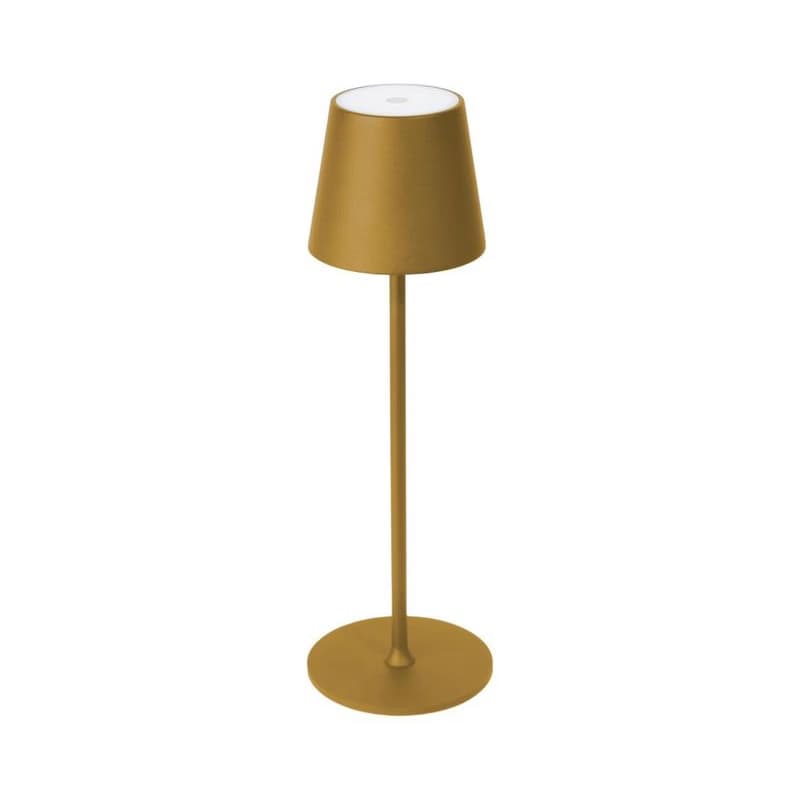 LED stmievateľná vonkajšia stolová lampa LED/4W/4000 mAh 3000/4000/5500K IP44 zlatá PTL44GL