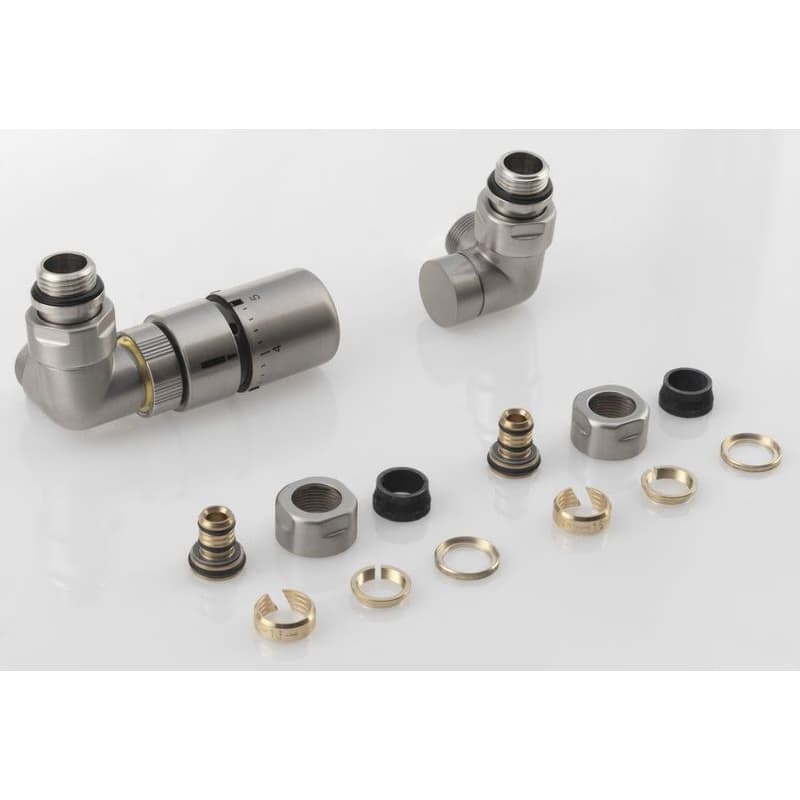 SAPHO - CORNER pripojovacia sada ventilov termostatická, ľavá, nerez mat CP1511LS 3