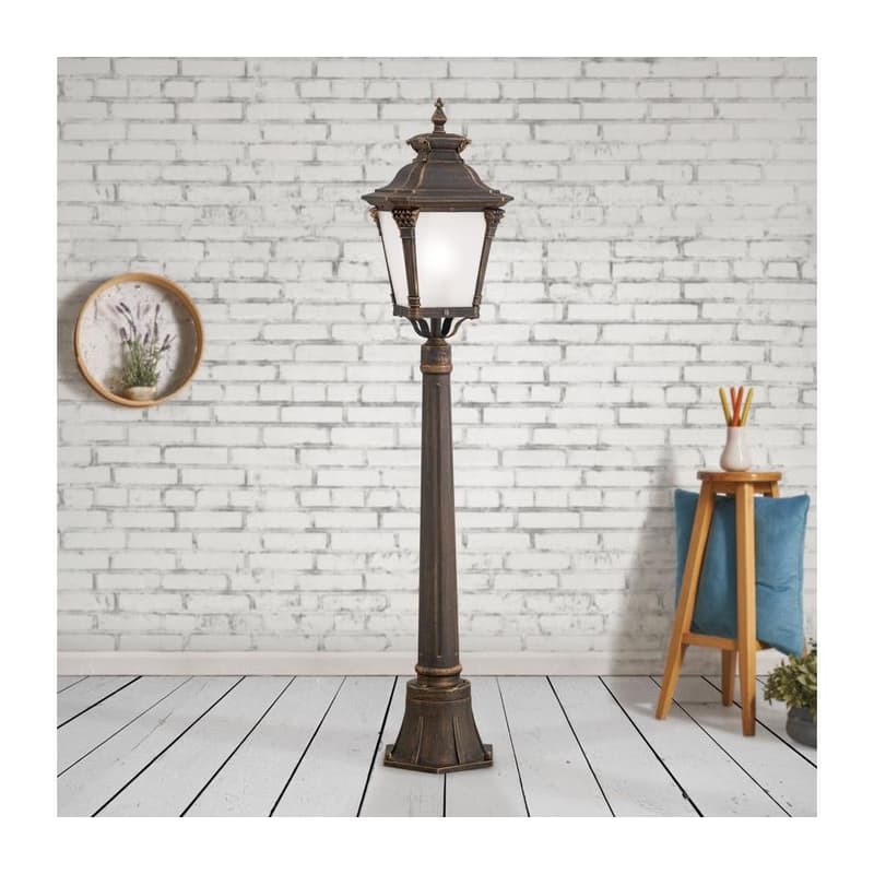 Orion - Vonkajšia lampa AIKO 1xE27/60W/230V 115 cm IP23 bronz/patina AL 11-1140/1 Patina 1
