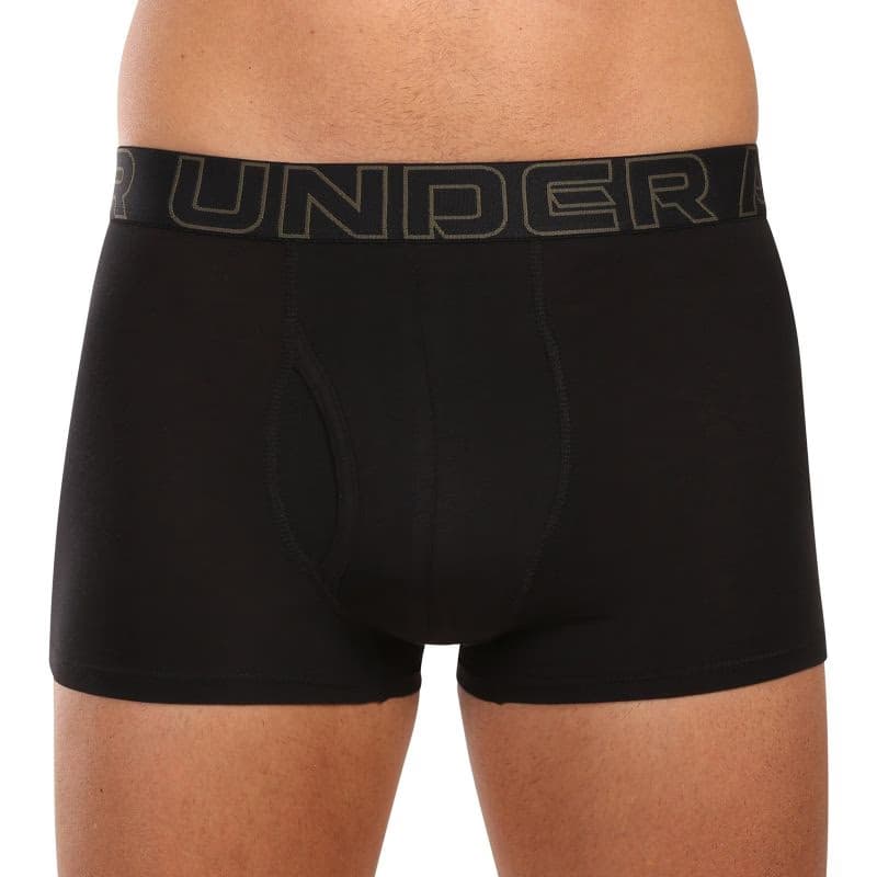 Pánske boxerky UNDER ARMOUR 3 PACK-UA PERFORMANCE COTTON - SOLID 3 inch-BLK 5