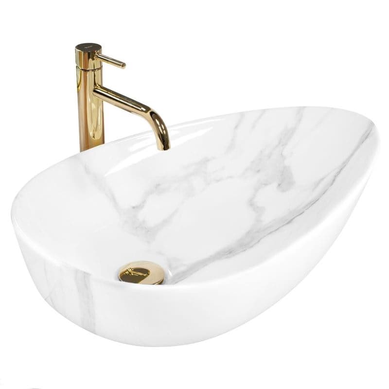 REA - Umývadlo na dosku Greta 65 Bianco Shiny REA-U6501 1