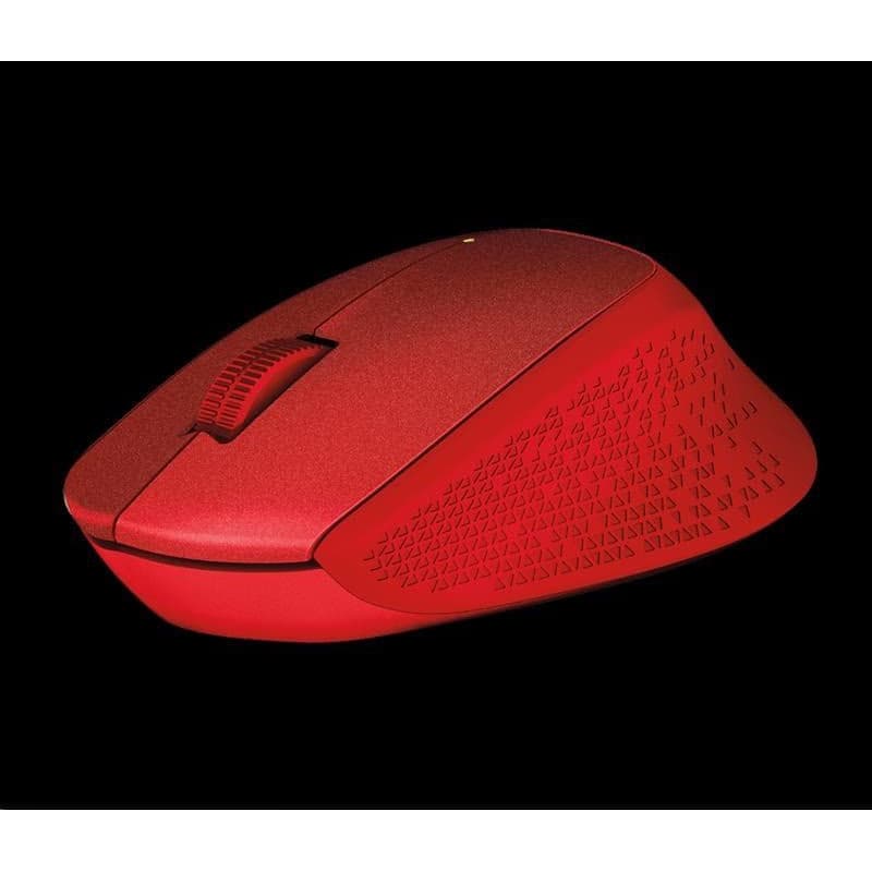 Logitech Wireless Mouse M330 Silent Plus, red 3