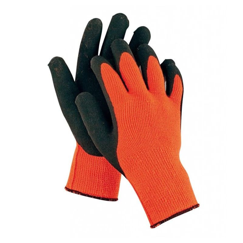 PALAWAN ORANGE rukavice nylon/latex - 9 1
