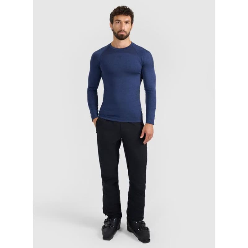 Pánske termo tričko s dlhým rukávom 4F SEAMLESS UNDERWEAR M237-WAW25USEAM237-31M-NAVY MELANGE 6