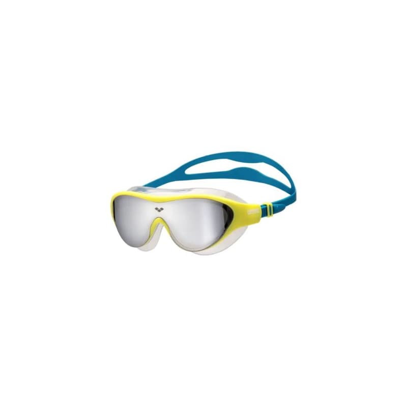 Juniorské plavecké okuliare ARENA THE ONE MASK JR MR-SILVER-SOFT_GREEN-BLUE_COSMO 1