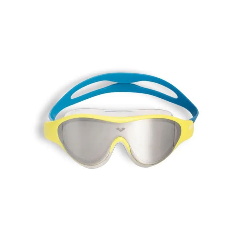 Juniorské plavecké okuliare ARENA THE ONE MASK JR MR-SILVER-SOFT_GREEN-BLUE_COSMO 2