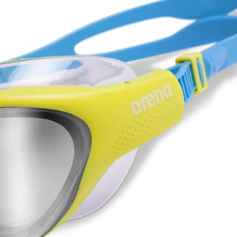 Juniorské plavecké okuliare ARENA THE ONE MASK JR MR-SILVER-SOFT_GREEN-BLUE_COSMO 5
