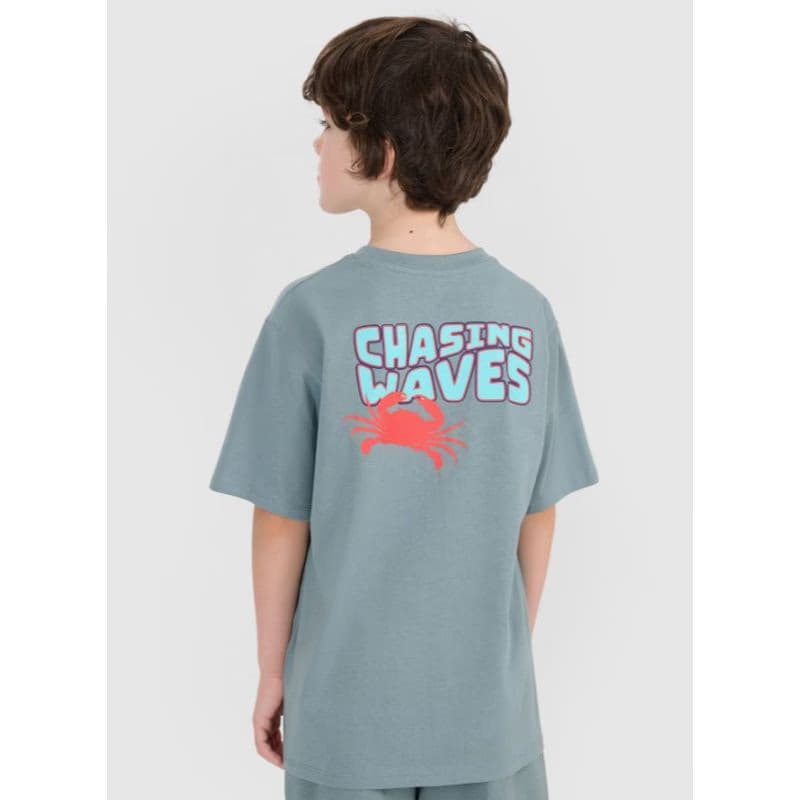 Chlapčenské tričko s krátkym rukávom 4F JUNIOR TSHIRT M1914-46S-TEAL 2
