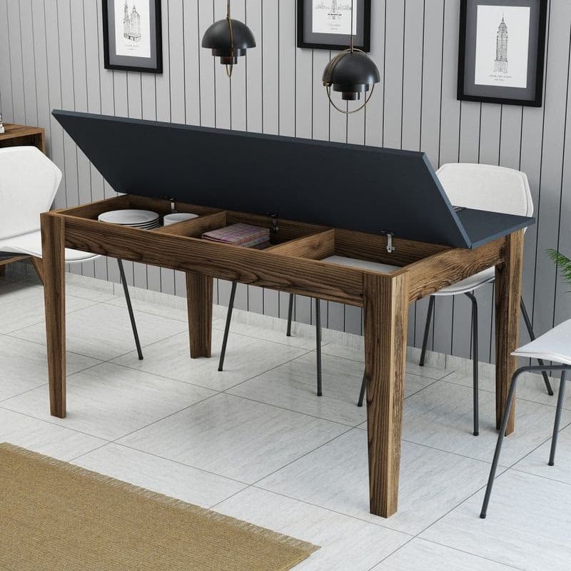Jedálenský stôl Milan 513 - Walnut, Anthracite 5