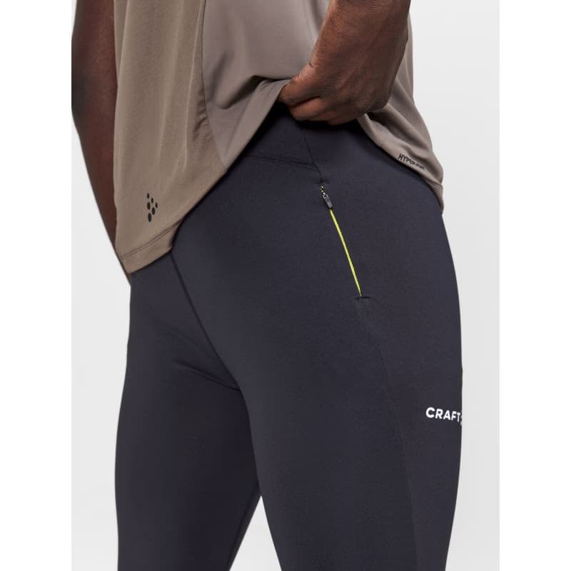 Pánske bežecké zateplené legíny CRAFT ADV ESSENCE ZIP TIGHTS 2 M-999000-Black 5