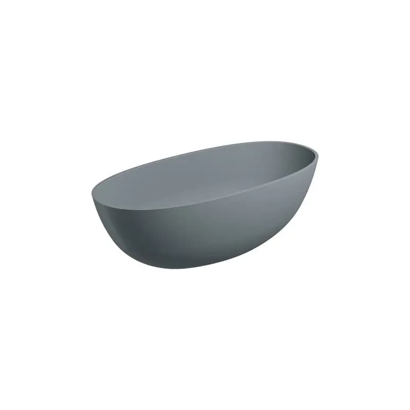 OMNIRES - SHELL M+ voľne stojaca vaňa,, 160 x 75 cm, šedá/popol SHELLWWAG