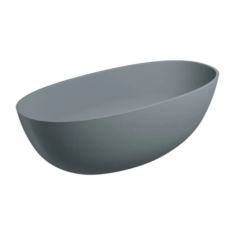 OMNIRES - SHELL M+ voľne stojaca vaňa,, 160 x 75 cm, šedá/popol SHELLWWAG 4