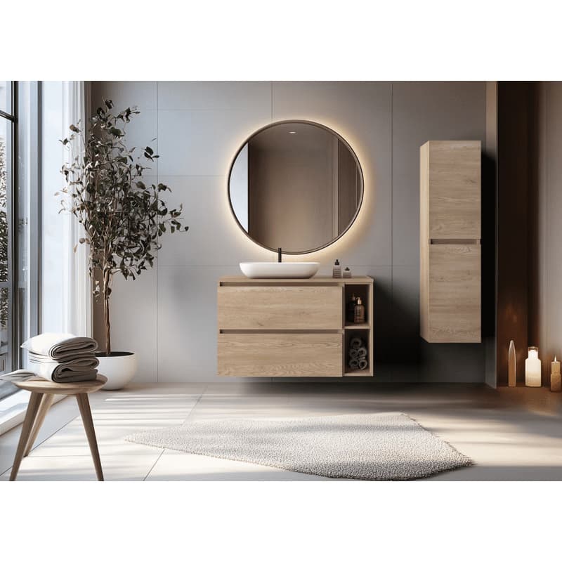 Elvisia Skrinka pod umývadlo SIMPLE Light oak | 80 cm 4