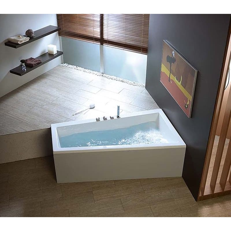 POLYSAN - ANDRA R asymetrická vaňa 160x90x45cm, biela 81541 4