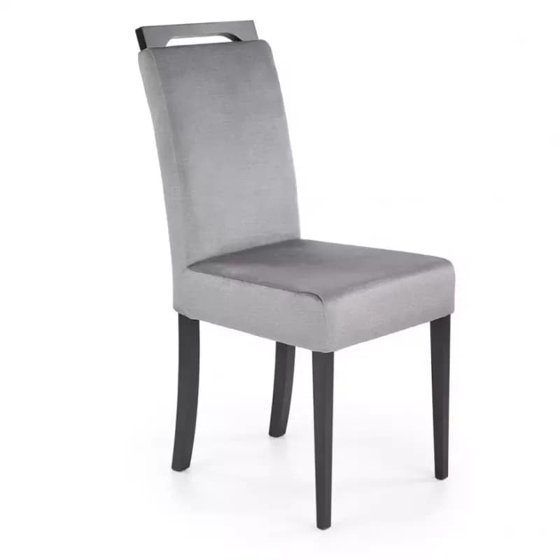 Stolička Clarion 2 drevo/velvet čierna/monolit 85 1