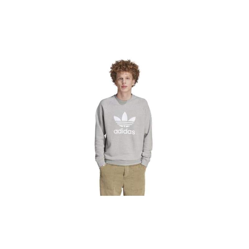 Pánska mikina ADIDAS ORIGINALS TREFOIL CREW-IM4501-medium grey heather 1