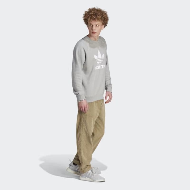 Pánska mikina ADIDAS ORIGINALS TREFOIL CREW-IM4501-medium grey heather 3