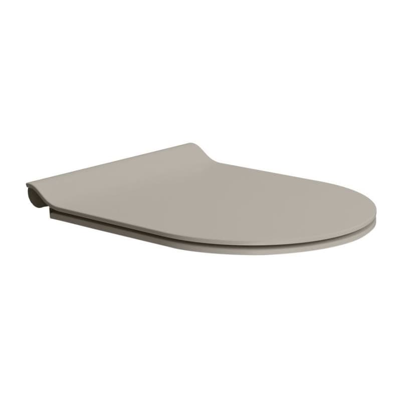GSI - WC sedátko, SLIM, Soft Close, Quick Release, tortora mat/chróm MS86CSN05