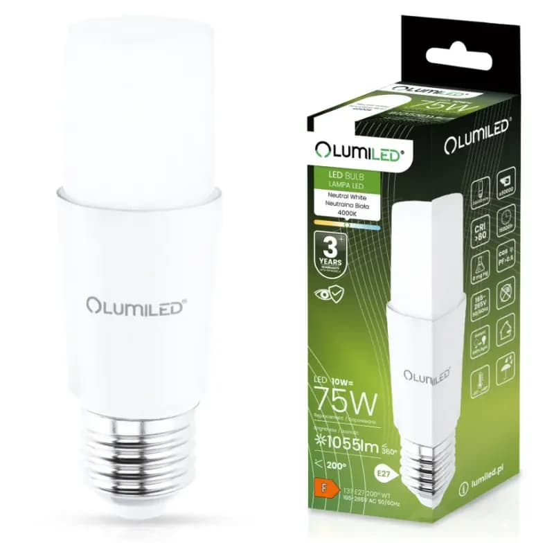 LED STICK 10W 4000K 1055LM E27 NB CCD LUMILED 1
