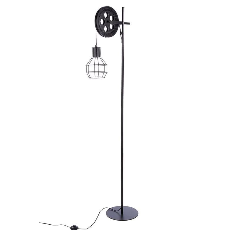 Stojacia lampa "Cage" čierna metalíza 1