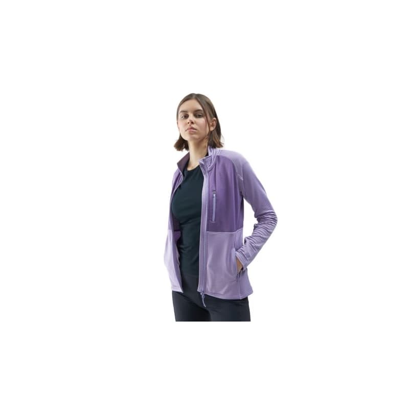 Dámska turistická mikina so zipsom 4F SWEATSHIRT FNK-4FWSS24TFSWF316-52S-LIGHT VIOLET