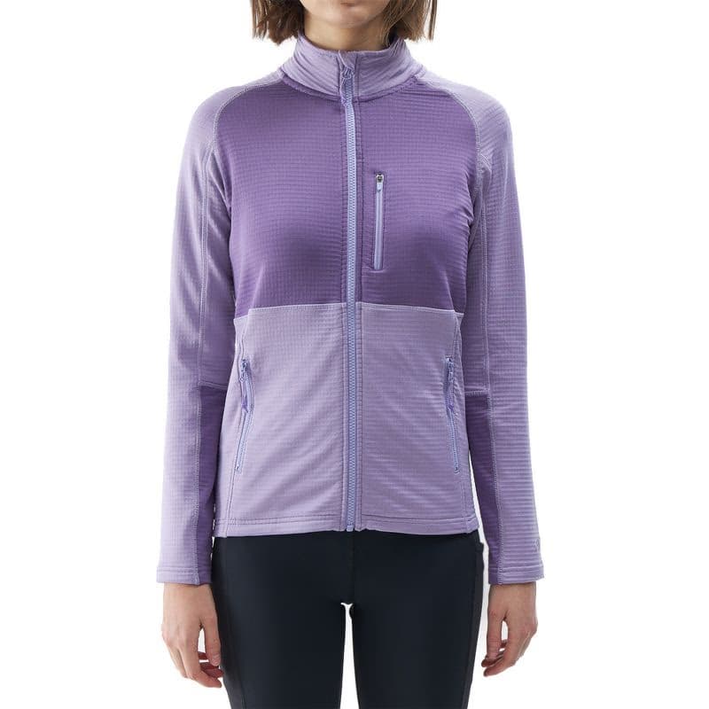 Dámska turistická mikina so zipsom 4F SWEATSHIRT FNK-4FWSS24TFSWF316-52S-LIGHT VIOLET 2