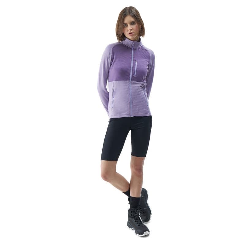 Dámska turistická mikina so zipsom 4F SWEATSHIRT FNK-4FWSS24TFSWF316-52S-LIGHT VIOLET 6