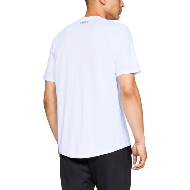 Pánske tréningové tričko s krátkym rukávom UNDER ARMOUR UA Tech 2.0 SS Tee-WHT 2