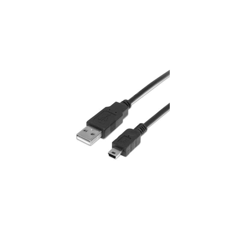 USB kabel (2.0), USB A samec - miniUSB samec, 1.8m, černý, DOPRADE 2