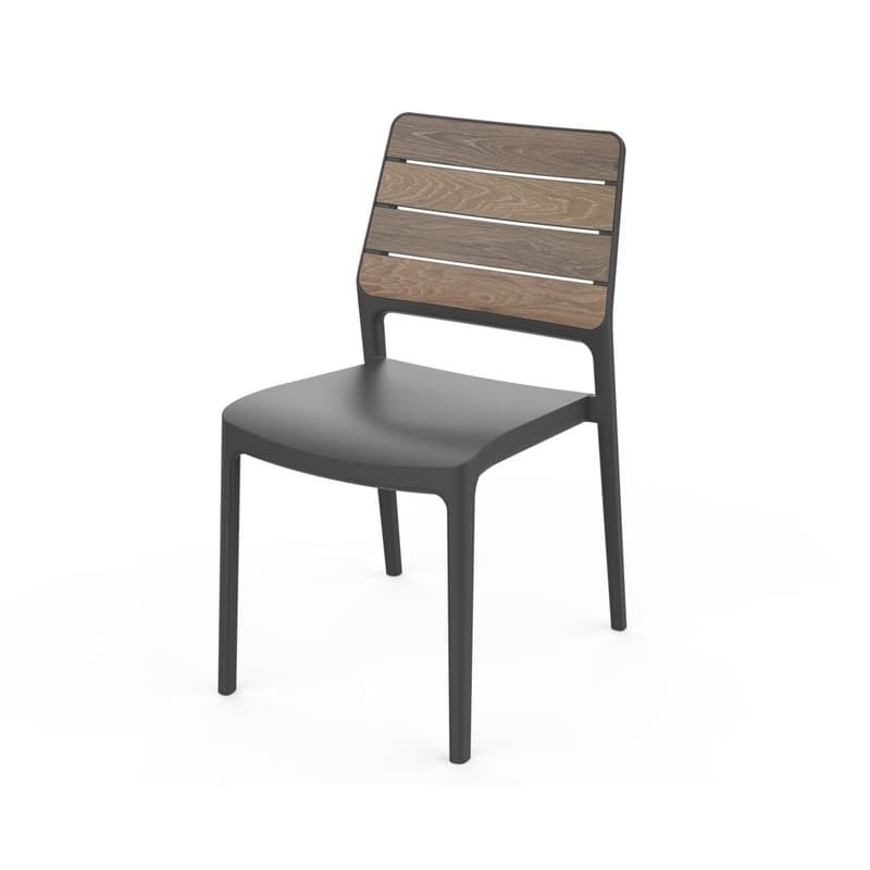 KETER Záhradná stolička DEPORTO | walnut / grafit 1