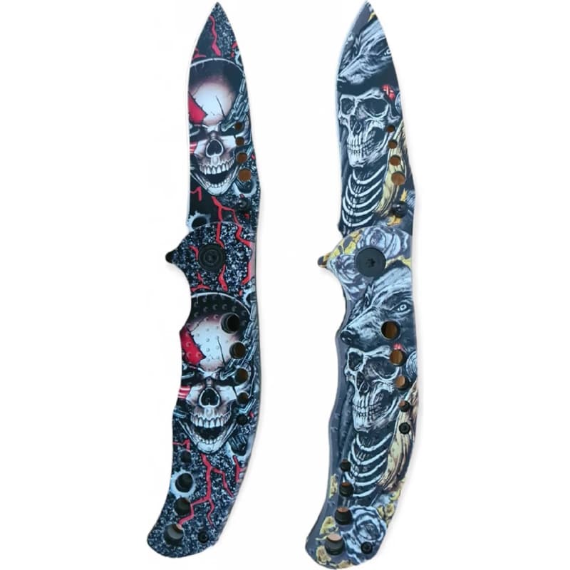 Skladací taktický nôž SKULL 20 cm, Červená 6