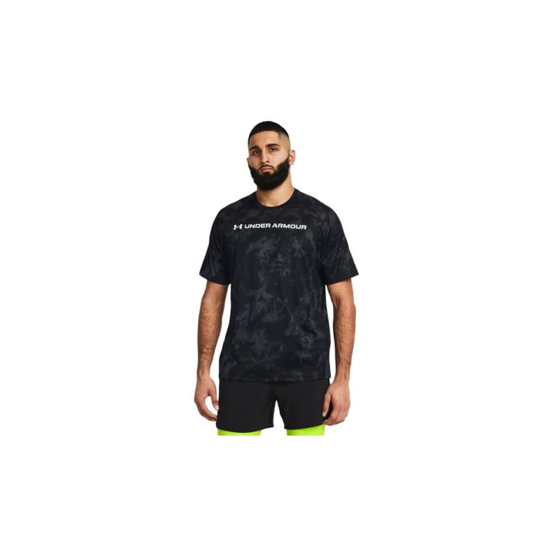 Pánske tréningové tričko s krátkym rukávom UNDER ARMOUR UA TECH ABC CAMO SS-BLK