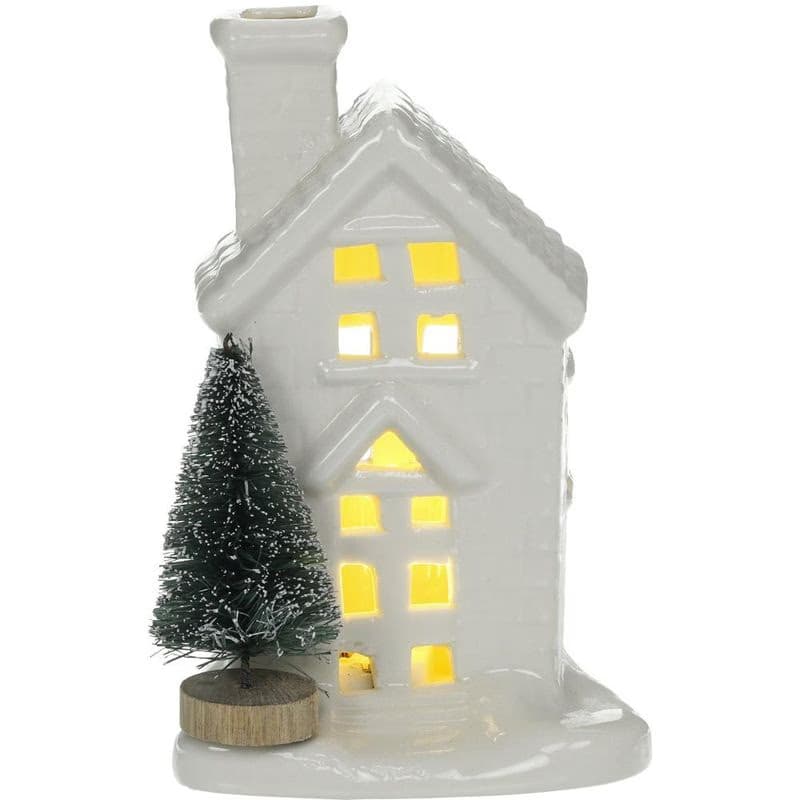 RXL 391 Porcelán domček LED 11,5cm RETLUX 2
